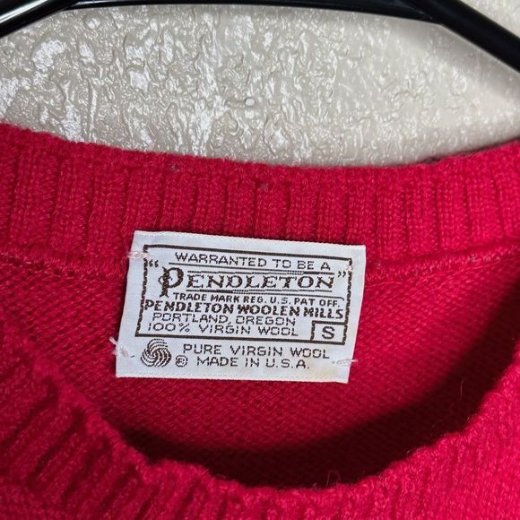 Vintage 80s Pendleton Wool Sheep Vest Small - Picture 5 of 5